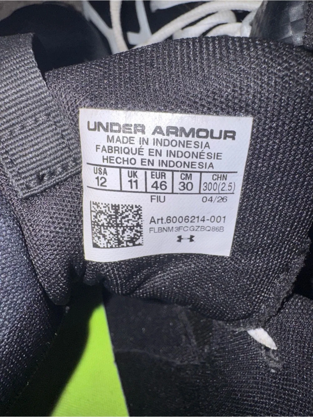 Men’s Under Armour football Cleats